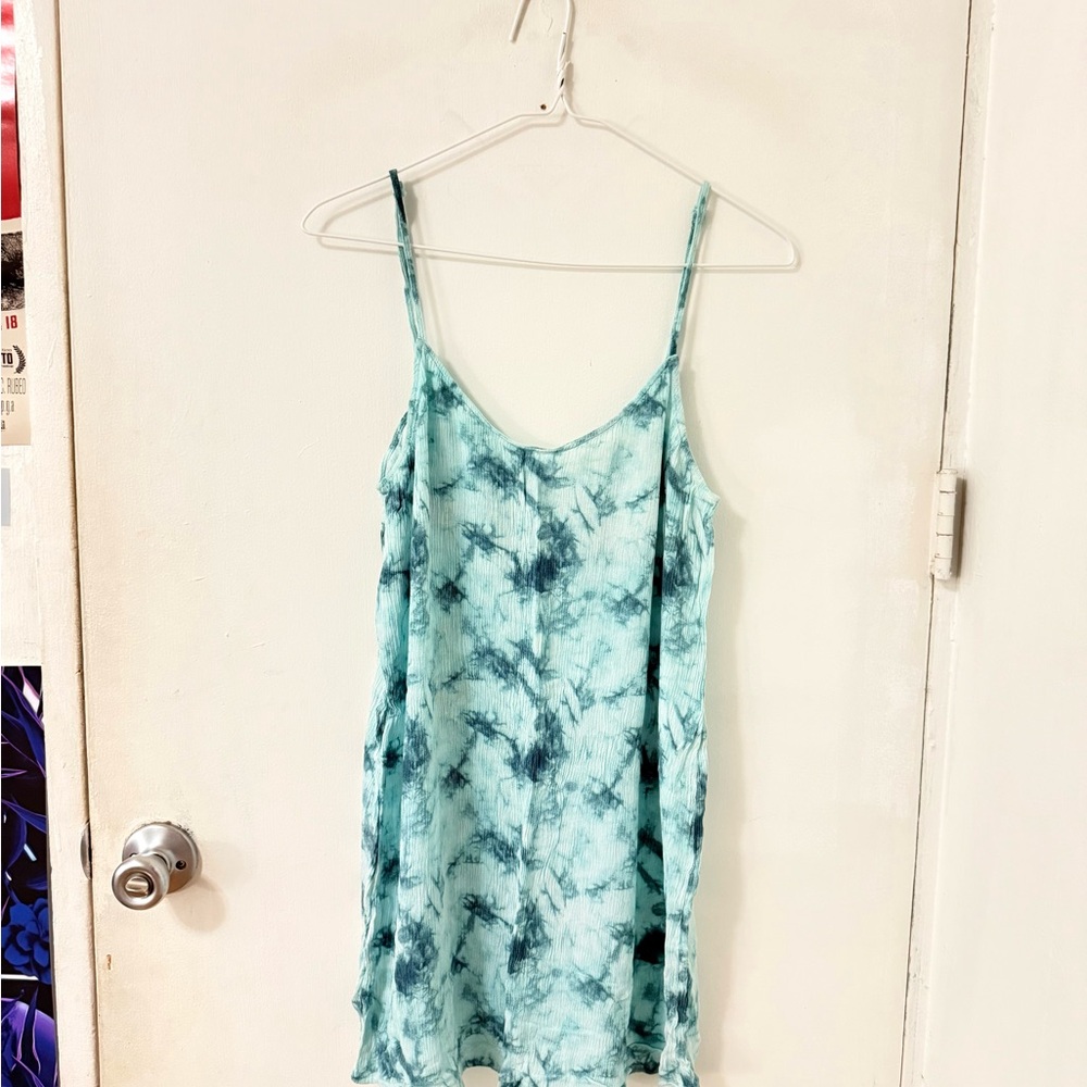 PINK Victoria's Secret Aqua Tie-Dye Mini Dress